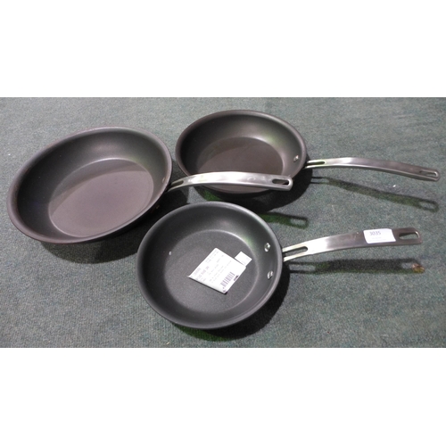 3035 - 3x Kirkland Signature Frying Pans  (326-270) This lot is subject to vat