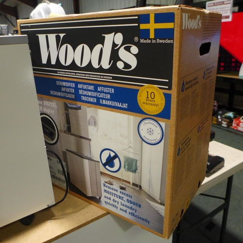 3063 - Woods LD40 Dehumidifier   - This lot requires a UK adaptor (326-35) *This lot is subject to vat