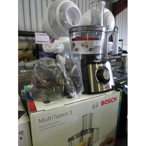 3077 - Bosch MultiTalent 3 Food Processor  - This lot requires a UK adaptor  (326-130) This lot is subject ... 