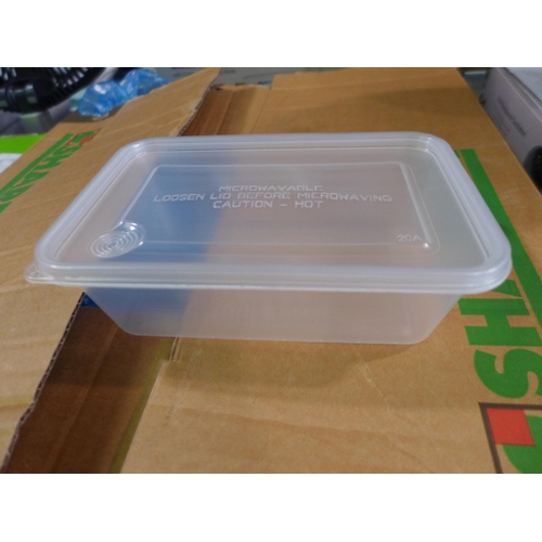 3080 - Sharpak Plastic Take Away Containers And Lids  (326-118) This lot is subject to vat