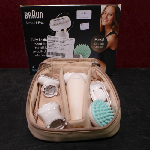 3111 - Braun 9 Flex Epilator   - This lot requires a UK adaptor  (326-366) This lot is subject to vat