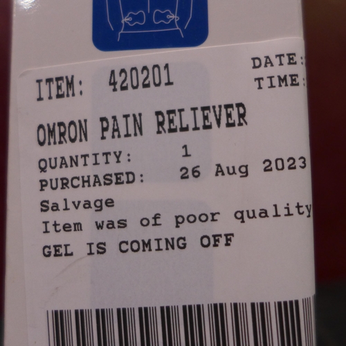 3112 - Omron Pain Reliever       - This lot requires a UK adaptor  (326-17) This lot is subject to vat