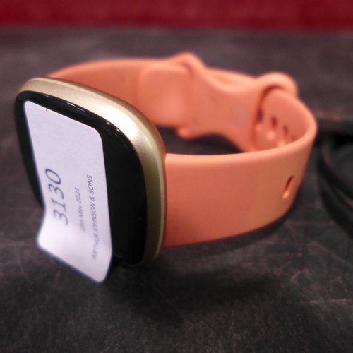 3130 - Fitbit Versa 4 Pink Activity Band, original RRP £144.99 + VAT (321-72) *This lot is subject to VAT