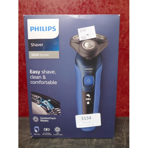 3134 - Philips Shaver Series5000 - This lot requires a UK adaptor  (326-311) This lot is subject to vat