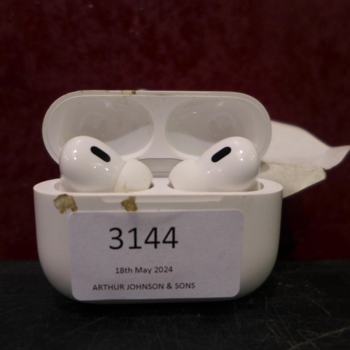 3144 - Apple Airpods Pro 2Nd Gen Headphones And Case - This lot requires a UK adaptor,   (326-104) This lot... 