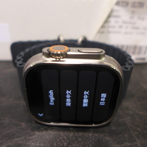 3147 - Apple Ultra GPS Smart Watch With Box And Charger - This lot requires a UK adaptor,  (326-105) This l... 