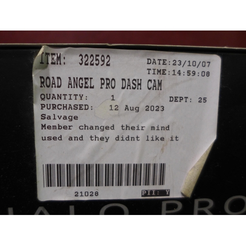 3154 - Road Angel Pro Dash Cam   - This lot requires a UK adaptor, Original RRP £118.3408 + VAT  (326-98) T... 