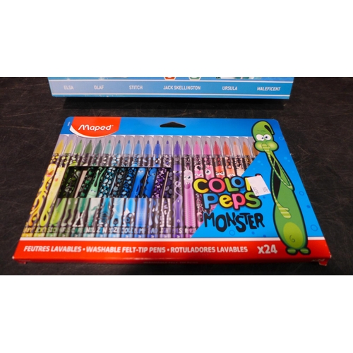 3156 - Maped Monster Colouring Pack And Disney Wow Pods  (326-242,446) This lot is subject to vat