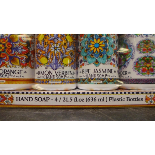 3177 - Italian Deruta Hand Soap Collection - One Damaged  (326-367) This lot is subject to vat