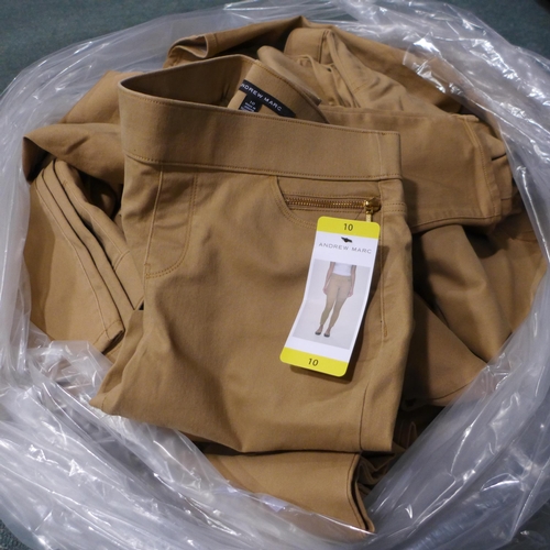 3210 - Quantity of women's Andrew Marc beige trousers - mixed size * this lot is subject to VAT