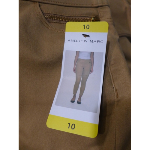 3210 - Quantity of women's Andrew Marc beige trousers - mixed size * this lot is subject to VAT