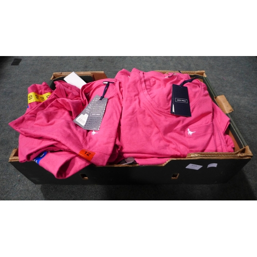 3219 - Quantity of women's Jack Wills pink T-shirts - mixed size * this lot is subject to VAT