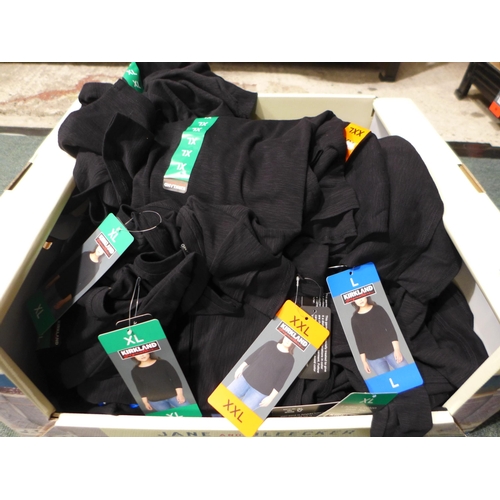 3223 - Quantity of women's Kirkland Signature ¾ size black tops - mixed size * this lot is subject to VAT