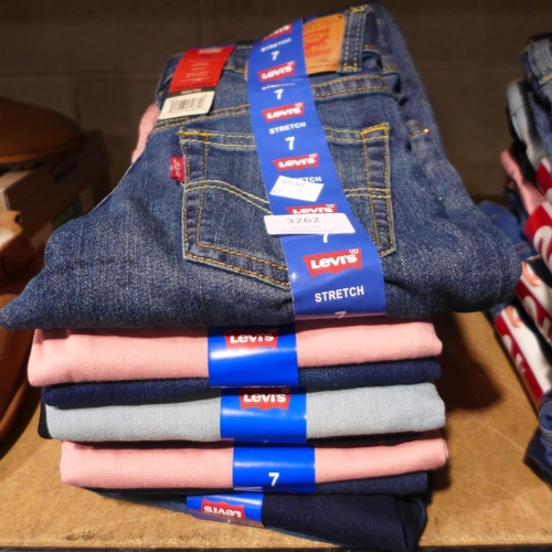 3262 - Assorted children's Levi Jeans - all UK age 7 * this lot is subject to VAT