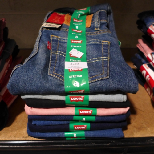 3263 - Assorted children's Levi Jeans - all UK age 8 * this lot is subject to VAT