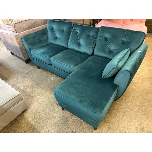 1510 - Hoxton Turquoise corner sofa