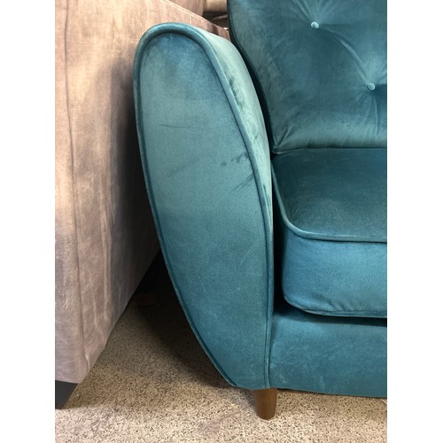 1510 - Hoxton Turquoise corner sofa