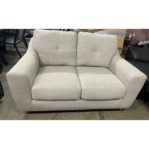 1541 - Baxter oatmeal fabric 2 seater sofa - damaged