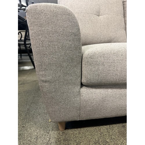 1541 - Baxter oatmeal fabric 2 seater sofa - damaged