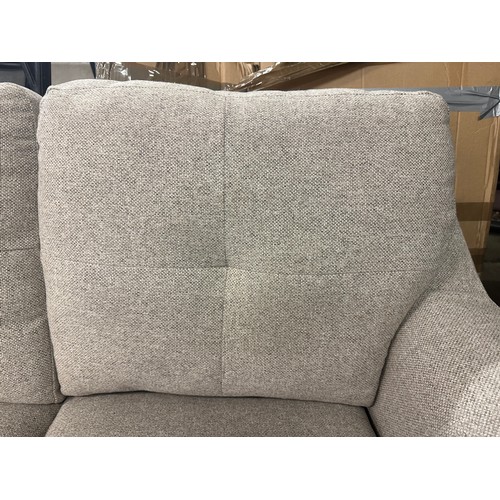 1541 - Baxter oatmeal fabric 2 seater sofa - damaged