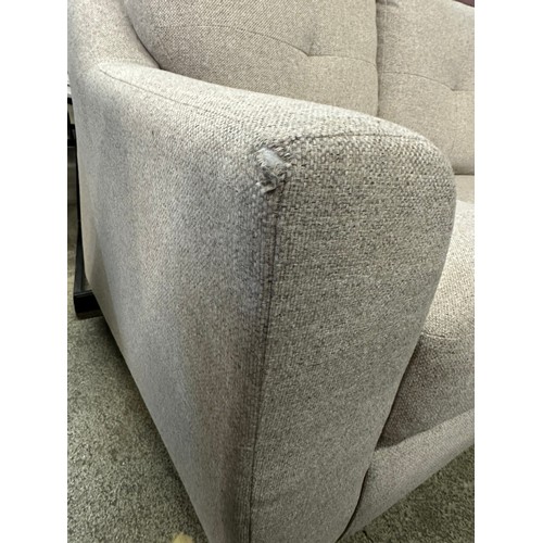 1541 - Baxter oatmeal fabric 2 seater sofa - damaged