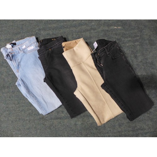 3224A - Qty Of jeans and trousers including Sass & Bide and Zara - various sizes and colours