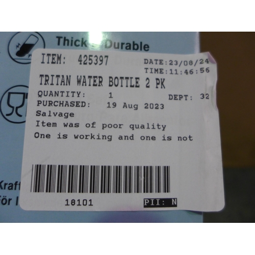 3392 - Tritan Water Bottle's And Two Mikasa Salad Bowls   (326-18,30,31) This lot is subject to vat