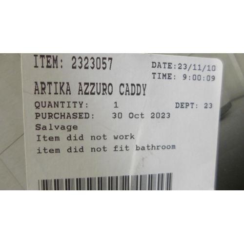 3394 - Artika Azzuro Shower Caddy   (326-465) This lot is subject to vat