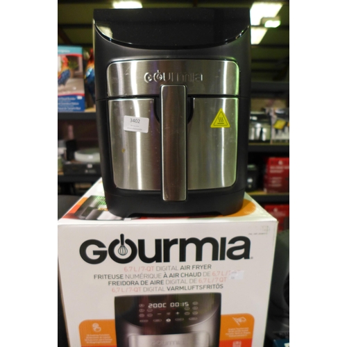 3402 - Gourmia Digital Air Fryer 7QT - This Lot Requires A UK Adaptor  (326-206) This lot is subject to vat