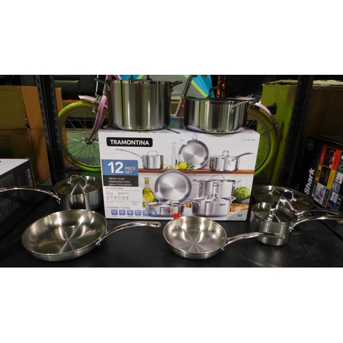 3408 - Tramontina Stainless Steel Cookware Set, Original RRP £219 + VAT  (326-496) This lot is subject to v... 