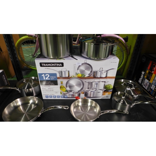 3408 - Tramontina Stainless Steel Cookware Set, Original RRP £219 + VAT  (326-496) This lot is subject to v... 