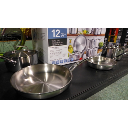 3408 - Tramontina Stainless Steel Cookware Set, Original RRP £219 + VAT  (326-496) This lot is subject to v... 