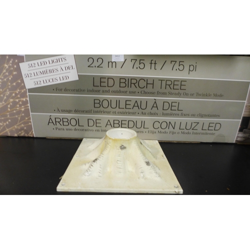 3412 - 2.2M/7.5Ft Micro LED Tree - This lot requires a UK adaptor (326-6,442) This lot is subject to vat