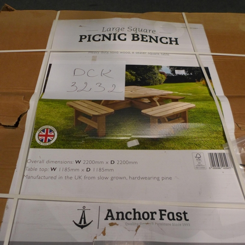 3417 - 8 Seater Picnic Table (326-96) This lot is subject to vat