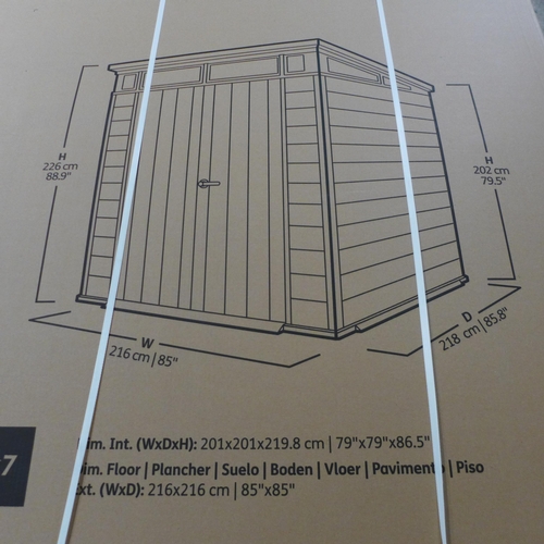 3418 - Keter Cortina Garden Shed - 7x7Ft (326-2) This lot is subject to vat