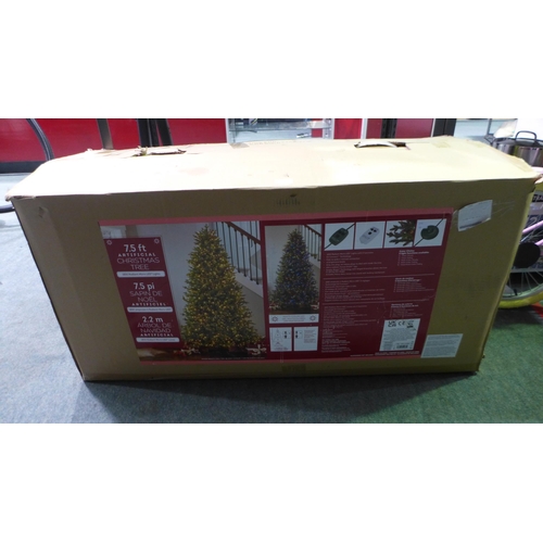 3422 - 7.5ft Artificial Christmas Tree (326-497) This lot is subject to vat