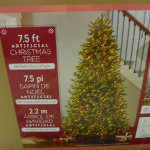 3422 - 7.5ft Artificial Christmas Tree (326-497) This lot is subject to vat