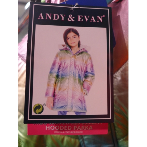 3428 - Three children's Andy & Evan hooded coats (sizes L & XL) * this lot is subject to VAT