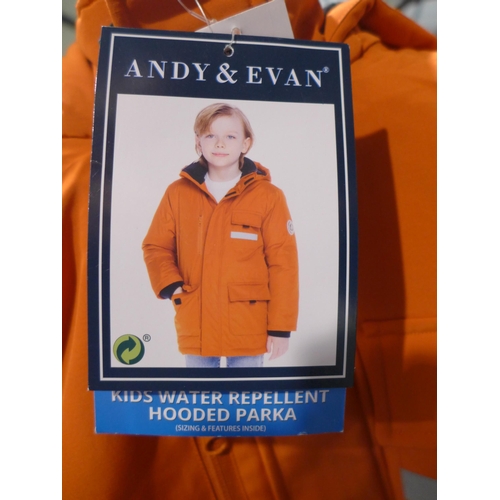 3428 - Three children's Andy & Evan hooded coats (sizes L & XL) * this lot is subject to VAT