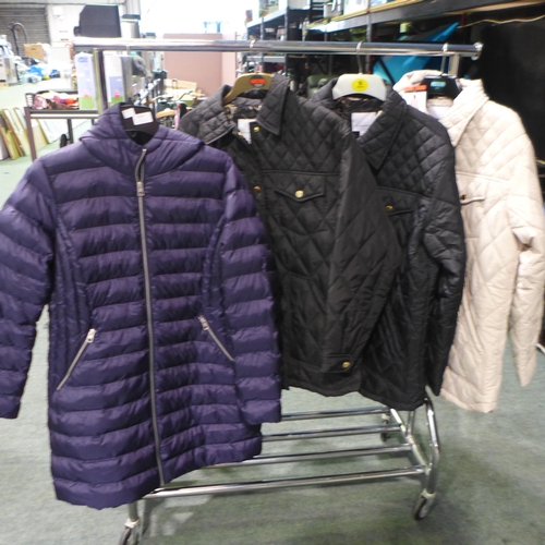 3430 - Four women's mixed style jackets - various sizes * this lot is subject to VAT