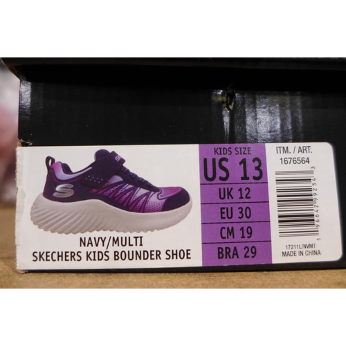 3440 - Pair of children's purple Skechers - UK size C12 * this lot is subject to VAT