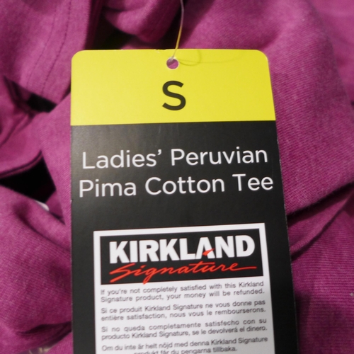 3442 - Quantity of women's Kirkland Signature purple T-shirts - mixed size * this lot is subject to VAT