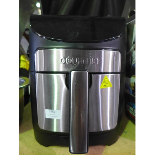 3451 - Gourmia Air Fryer 7Qt  - This lot requires a UK adaptor  (326-371) This lot is subject to vat