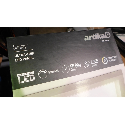 3457 - Artika Skylight LED Panel Light - This lot requires a UK adaptor  (326-238) This lot is subject to v... 