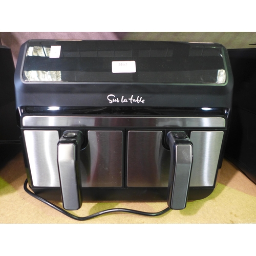 3467 - Sur La Table Double Air Fryer - This lot requires a UK adaptor, Original RRP £142 + VAT  (326-173) T... 