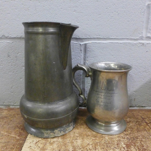 1006 - Pewter tankards, etc. **PLEASE NOTE THIS LOT IS NOT ELIGIBLE FOR IN-HOUSE POSTING AND PACKING**