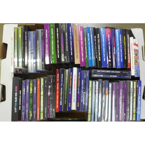 1010 - Two boxes of CDs, Now That's What I Call Music and related, approximately 120 including doubles **PL... 