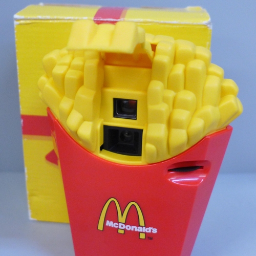 644 - A McDonald's novelty fries instant camera, boxed, as new