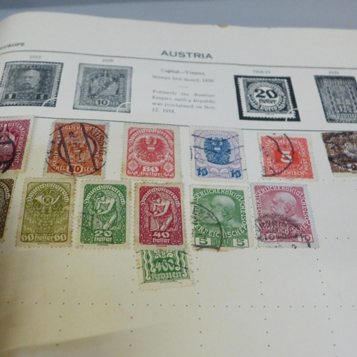 670 - A stamp album of world stamps