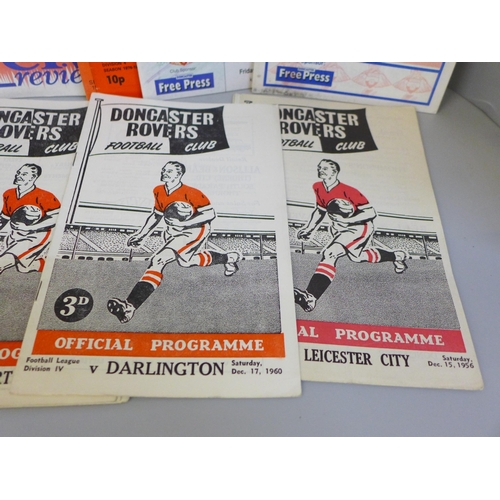 684 - Football memorabilia - Doncaster Rovers home programmes, 1950's onwards (30)